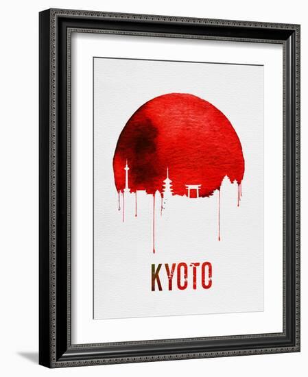 Kyoto Skyline Red-NaxArt-Framed Art Print