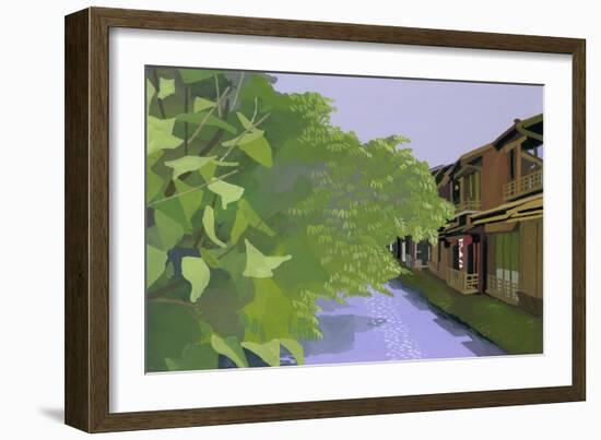 Kyoto Takase River-Hiroyuki Izutsu-Framed Giclee Print