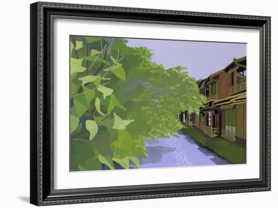 Kyoto Takase River-Hiroyuki Izutsu-Framed Giclee Print