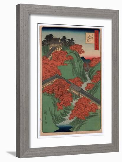 Kyoto Tofukuji Tsutenkyo-Utagawa Hiroshige-Framed Giclee Print