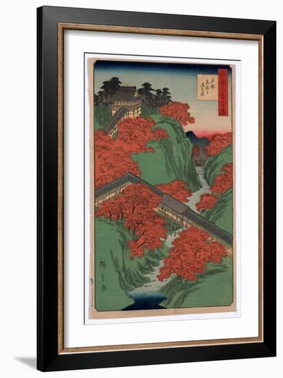 Kyoto Tofukuji Tsutenkyo-Utagawa Hiroshige-Framed Giclee Print