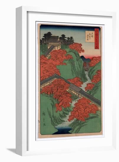 Kyoto Tofukuji Tsutenkyo-Utagawa Hiroshige-Framed Giclee Print