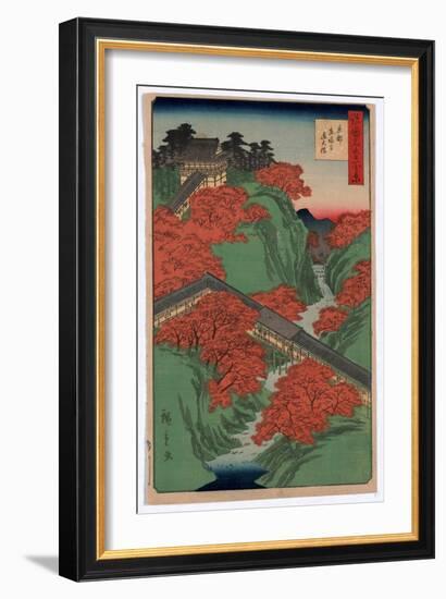 Kyoto Tofukuji Tsutenkyo-Utagawa Hiroshige-Framed Giclee Print