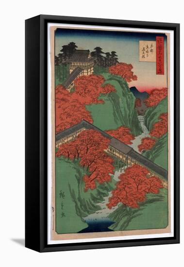 Kyoto Tofukuji Tsutenkyo-Utagawa Hiroshige-Framed Premier Image Canvas