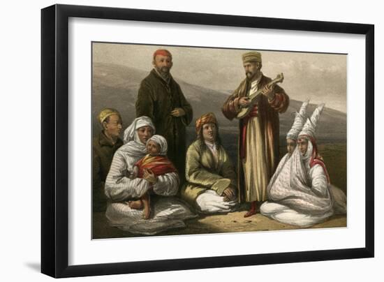 Kyrgyz and Brides-null-Framed Art Print