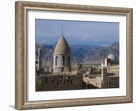 Kyrgyz Cemetery, Naryn, Kyrgyzstan, Central Asia-Michael Runkel-Framed Photographic Print