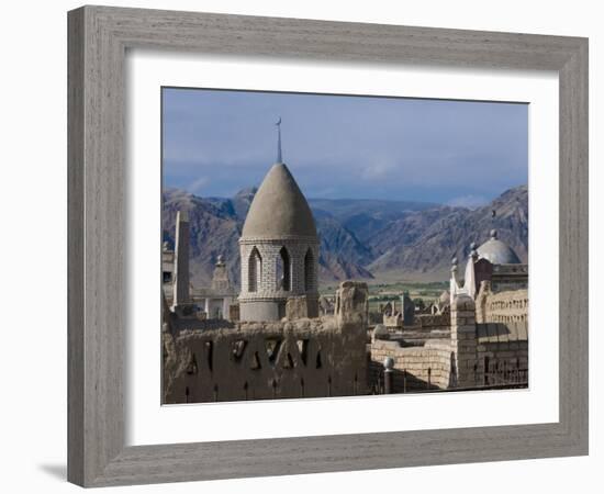 Kyrgyz Cemetery, Naryn, Kyrgyzstan, Central Asia-Michael Runkel-Framed Photographic Print