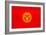 Kyrgyzstan Flag Design with Wood Patterning - Flags of the World Series-Philippe Hugonnard-Framed Art Print