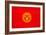 Kyrgyzstan Flag Design with Wood Patterning - Flags of the World Series-Philippe Hugonnard-Framed Art Print