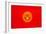 Kyrgyzstan Flag Design with Wood Patterning - Flags of the World Series-Philippe Hugonnard-Framed Art Print