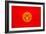 Kyrgyzstan Flag Design with Wood Patterning - Flags of the World Series-Philippe Hugonnard-Framed Art Print