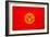 Kyrgyzstan Flag Design with Wood Patterning - Flags of the World Series-Philippe Hugonnard-Framed Art Print