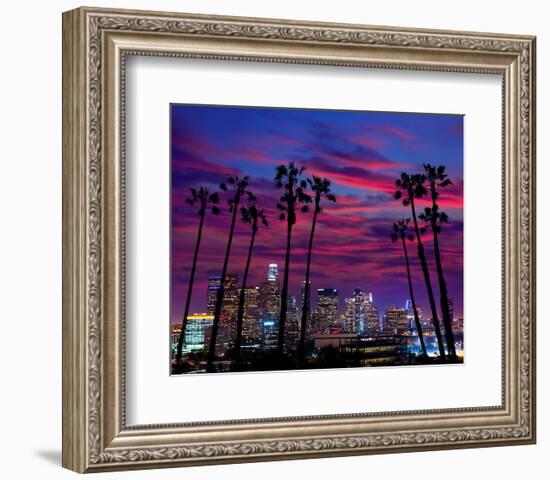 L.A. at Night-null-Framed Art Print