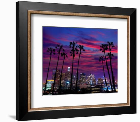 L.A. at Night-null-Framed Art Print