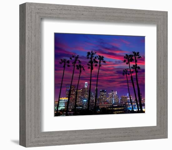 L.A. at Night-null-Framed Art Print