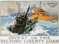 They Kept the Sea Lanes Open, Invest in the Liberty Loan-L.a. Shafer-Framed Art Print