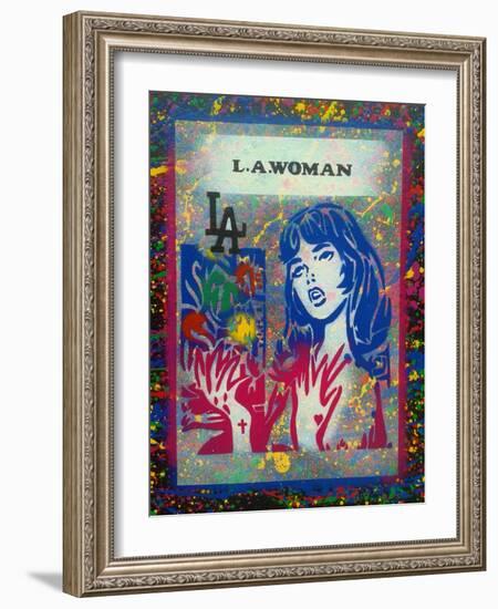 L.A. Woman 3-Abstract Graffiti-Framed Giclee Print