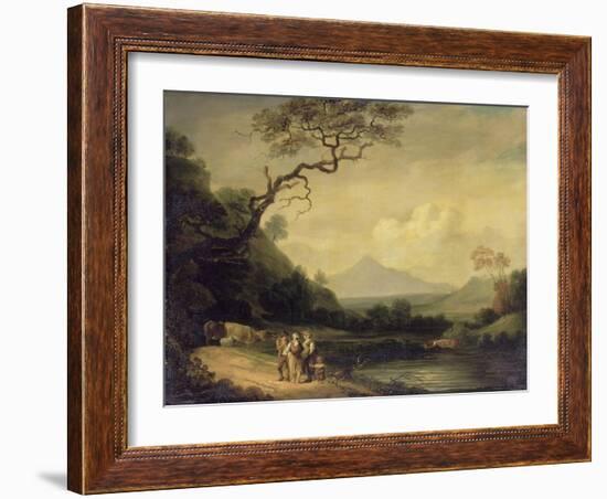 L'abreuvoir-Thomas Gainsborough-Framed Giclee Print