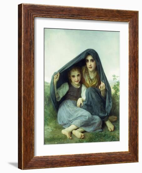 L'Abri-William Adolphe Bouguereau-Framed Giclee Print