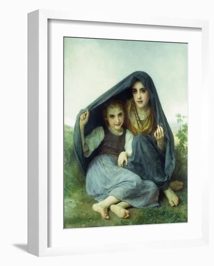 L'Abri-William Adolphe Bouguereau-Framed Giclee Print