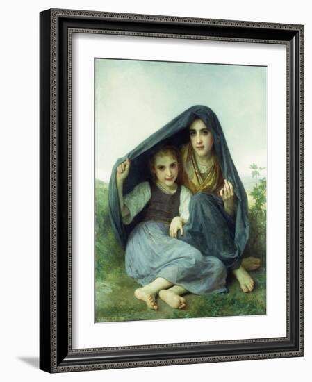 L'Abri-William Adolphe Bouguereau-Framed Giclee Print