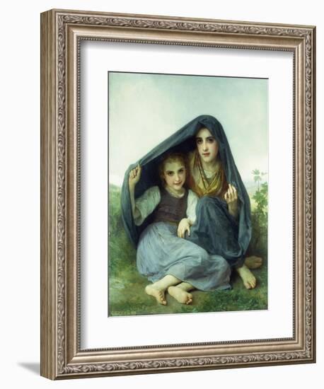 L'Abri-William Adolphe Bouguereau-Framed Giclee Print