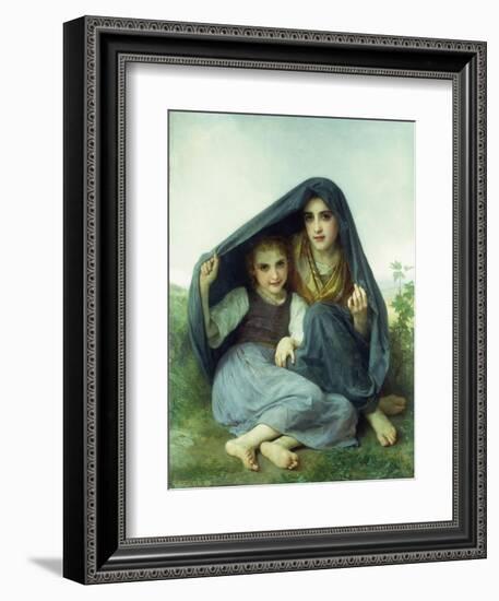 L'Abri-William Adolphe Bouguereau-Framed Giclee Print