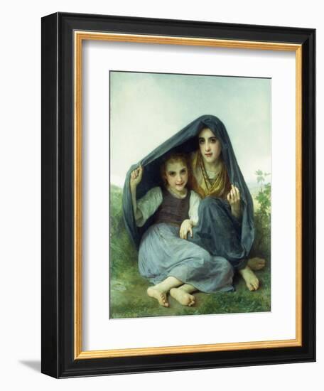 L'Abri-William Adolphe Bouguereau-Framed Giclee Print