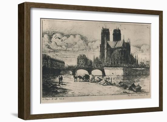 'L'Abside De Notre-Dame De Paris (4th State, 6 1/2 x 11 3/4 Inches)', 1854, (1927)-Charles Meryon-Framed Giclee Print