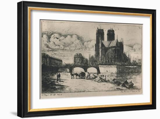 'L'Abside De Notre-Dame De Paris (4th State, 6 1/2 x 11 3/4 Inches)', 1854, (1927)-Charles Meryon-Framed Giclee Print