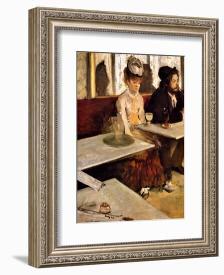 L'Absinthe-Edgar Degas-Framed Giclee Print