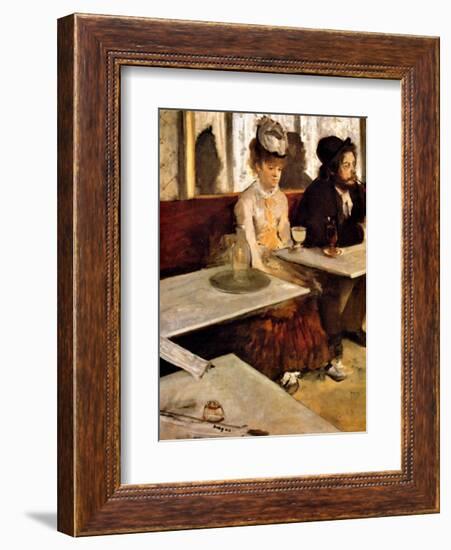 L'Absinthe-Edgar Degas-Framed Giclee Print