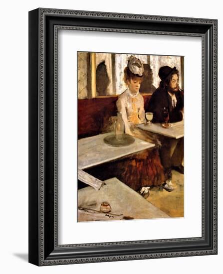 L'Absinthe-Edgar Degas-Framed Giclee Print