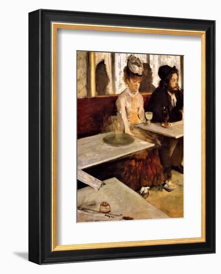 L'Absinthe-Edgar Degas-Framed Giclee Print