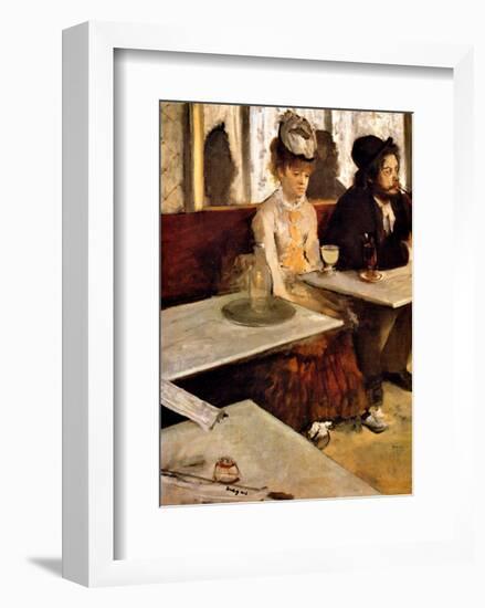 L'Absinthe-Edgar Degas-Framed Giclee Print