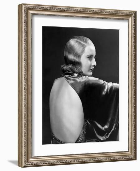 L'actrice americaine Barbara Stanwyck (1907- 1990) dans les annees 30 IN THE 30'S (b/w photo)-null-Framed Photo