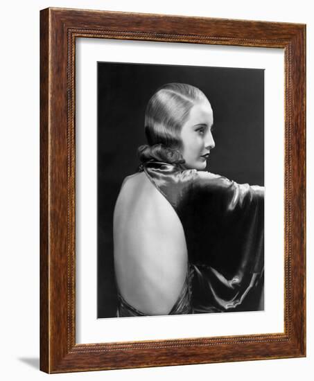 L'actrice americaine Barbara Stanwyck (1907- 1990) dans les annees 30 IN THE 30'S (b/w photo)-null-Framed Photo