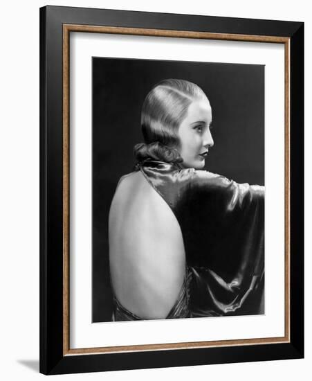 L'actrice americaine Barbara Stanwyck (1907- 1990) dans les annees 30 IN THE 30'S (b/w photo)-null-Framed Photo