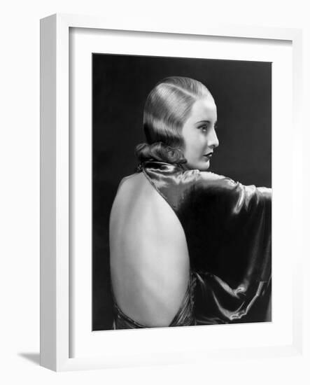 L'actrice americaine Barbara Stanwyck (1907- 1990) dans les annees 30 IN THE 30'S (b/w photo)-null-Framed Photo