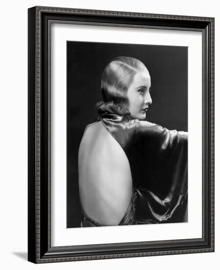 L'actrice americaine Barbara Stanwyck (1907- 1990) dans les annees 30 IN THE 30'S (b/w photo)-null-Framed Photo