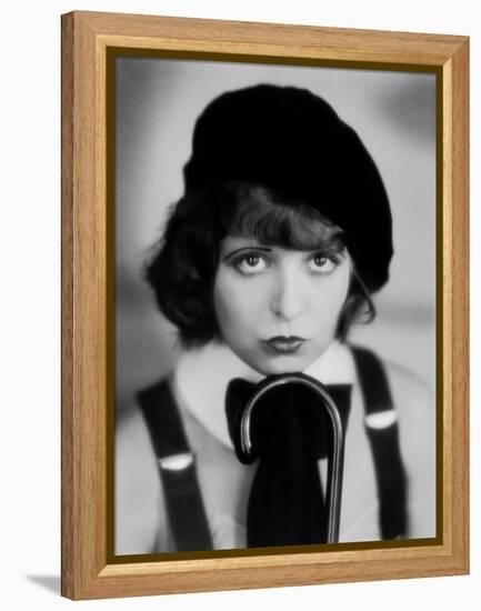 L'actrice americaine Clara Bow (1905- 1965) (b/w photo)-null-Framed Stretched Canvas