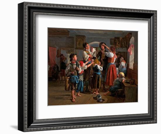 L' Adieu Du Conscrit (The Conscript's Farewell) - Peinture De Ferdinand Georg Waldmueller (1793-186-Ferdinand Georg Waldmuller-Framed Giclee Print