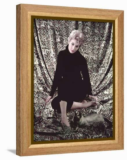 L'Adorable Voisine BELL BOOK AND CANDLE by RichardQuine with Kim Novak, 1958 (photo)-null-Framed Stretched Canvas