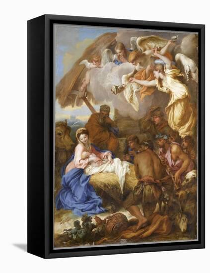 L'Adoration des Bergers-Giovanni Benedetto Castiglione-Framed Premier Image Canvas