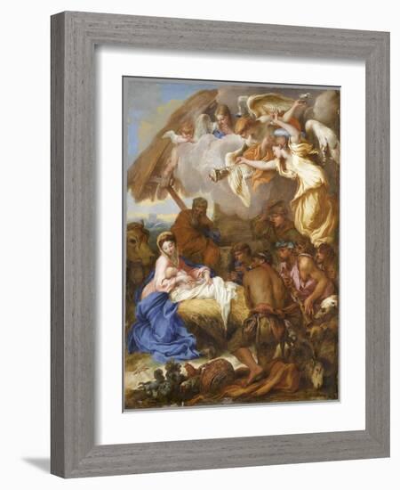 L'Adoration des Bergers-Giovanni Benedetto Castiglione-Framed Giclee Print