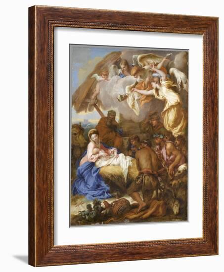 L'Adoration des Bergers-Giovanni Benedetto Castiglione-Framed Giclee Print