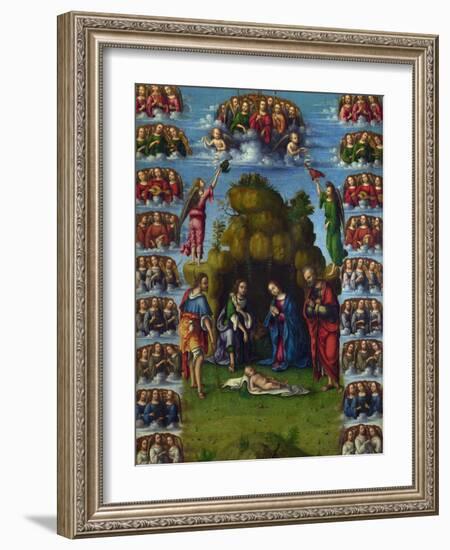 L'adoration Des Mages  Peinture De Lorenzo Costa (1460-1535) 1499 Dim 52X37 Cm National Gallery, L-Lorenzo Costa-Framed Giclee Print