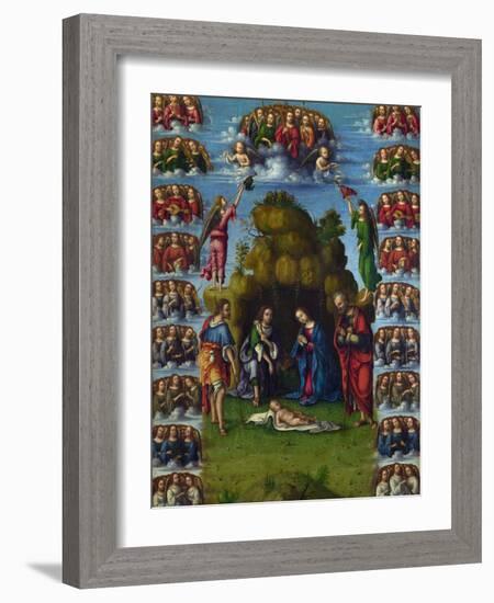 L'adoration Des Mages  Peinture De Lorenzo Costa (1460-1535) 1499 Dim 52X37 Cm National Gallery, L-Lorenzo Costa-Framed Giclee Print