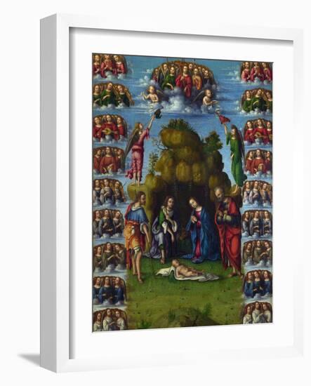 L'adoration Des Mages  Peinture De Lorenzo Costa (1460-1535) 1499 Dim 52X37 Cm National Gallery, L-Lorenzo Costa-Framed Giclee Print