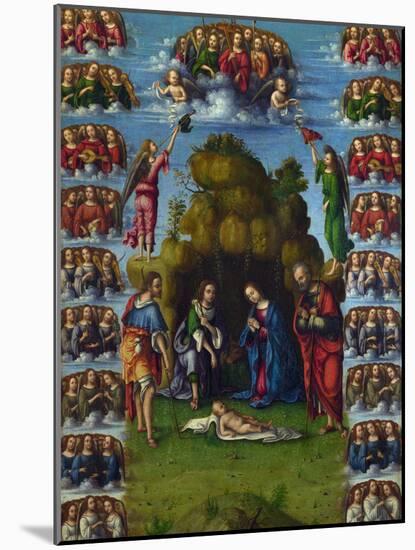 L'adoration Des Mages  Peinture De Lorenzo Costa (1460-1535) 1499 Dim 52X37 Cm National Gallery, L-Lorenzo Costa-Mounted Giclee Print